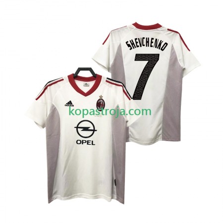 Billiga Fotbollströjor AC Milan SHEVCHENKO 7 2004 Retro Borta tröja 2005 Kortärmad